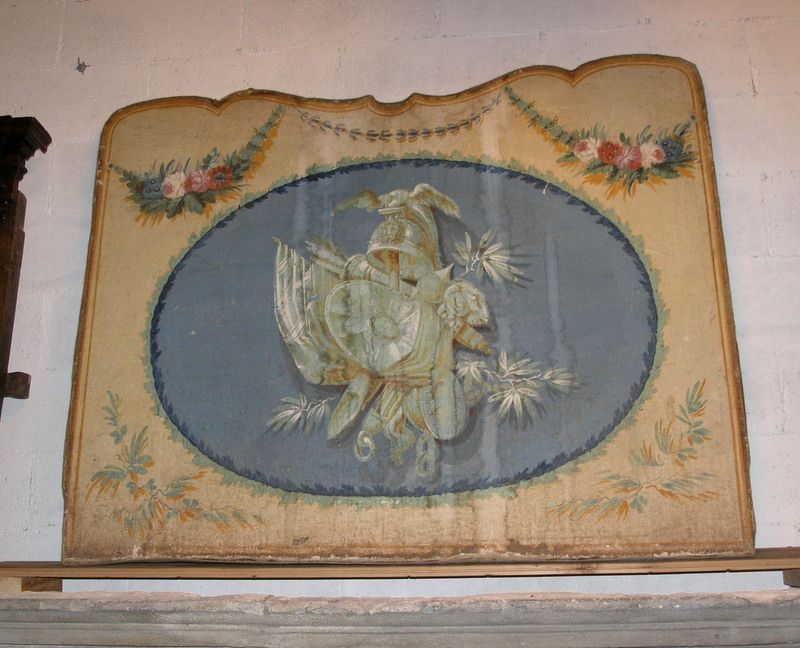 pan159 sobreporta pintado, final do século XVIII, medidas: h 120 cm x 140 cm
